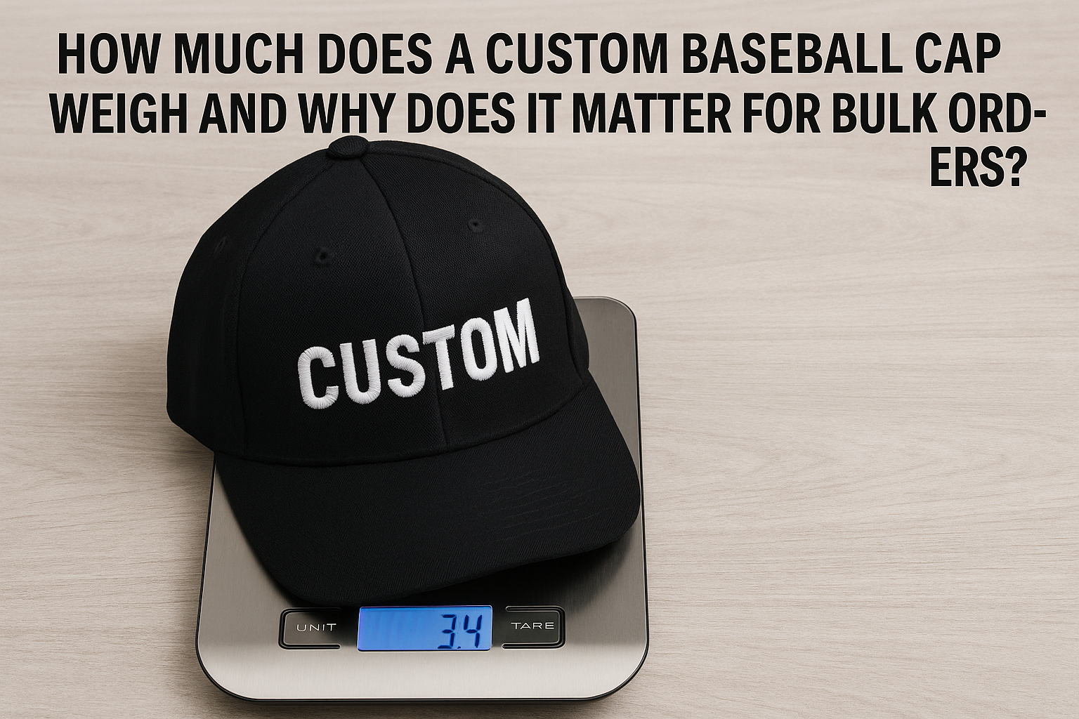 How Much Does a Custom Baseball Cap Weigh and Why Does It Matter for Bulk Orders?