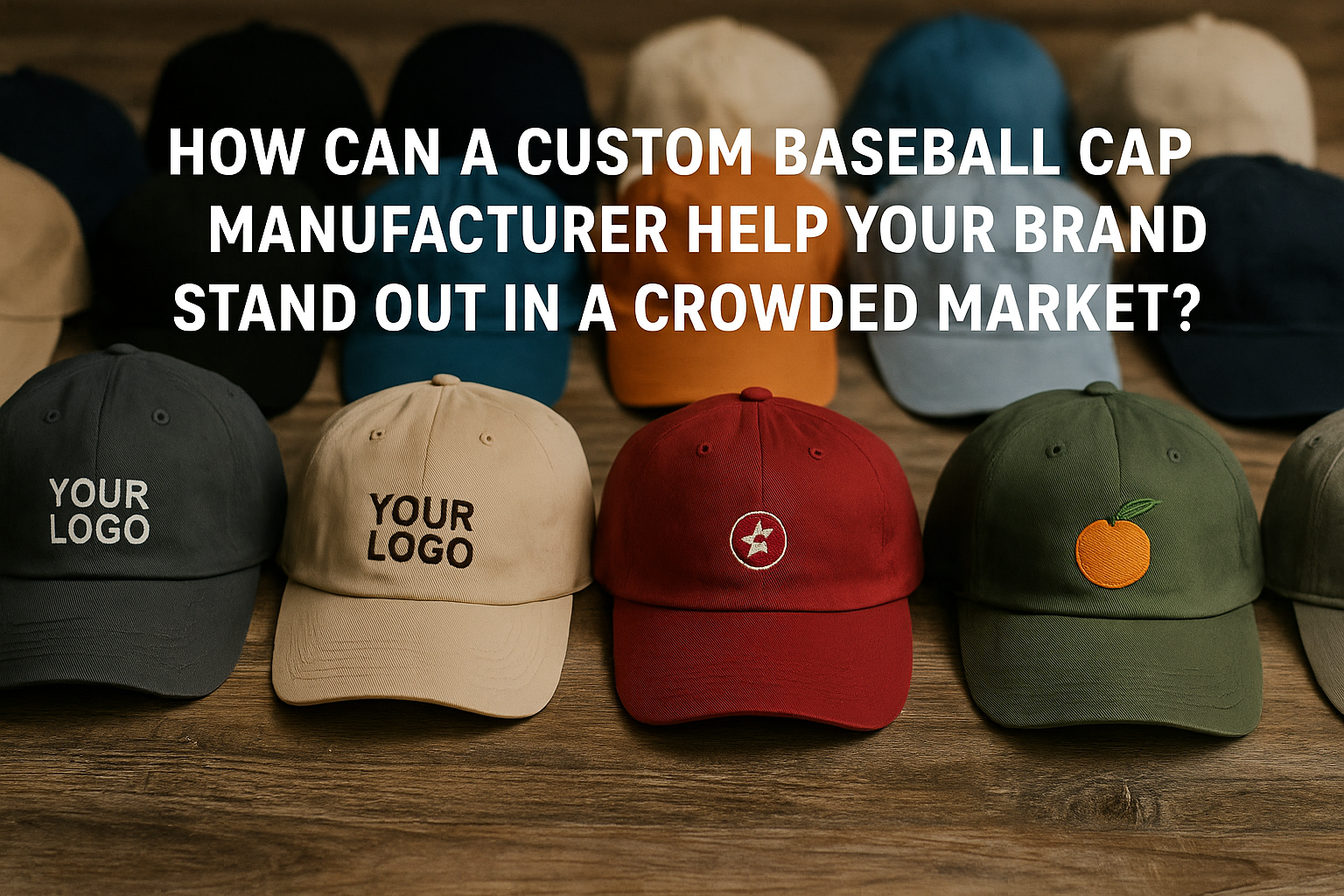 How can a custom baseball cap manufacturer help your brand stand out in a crowded market?