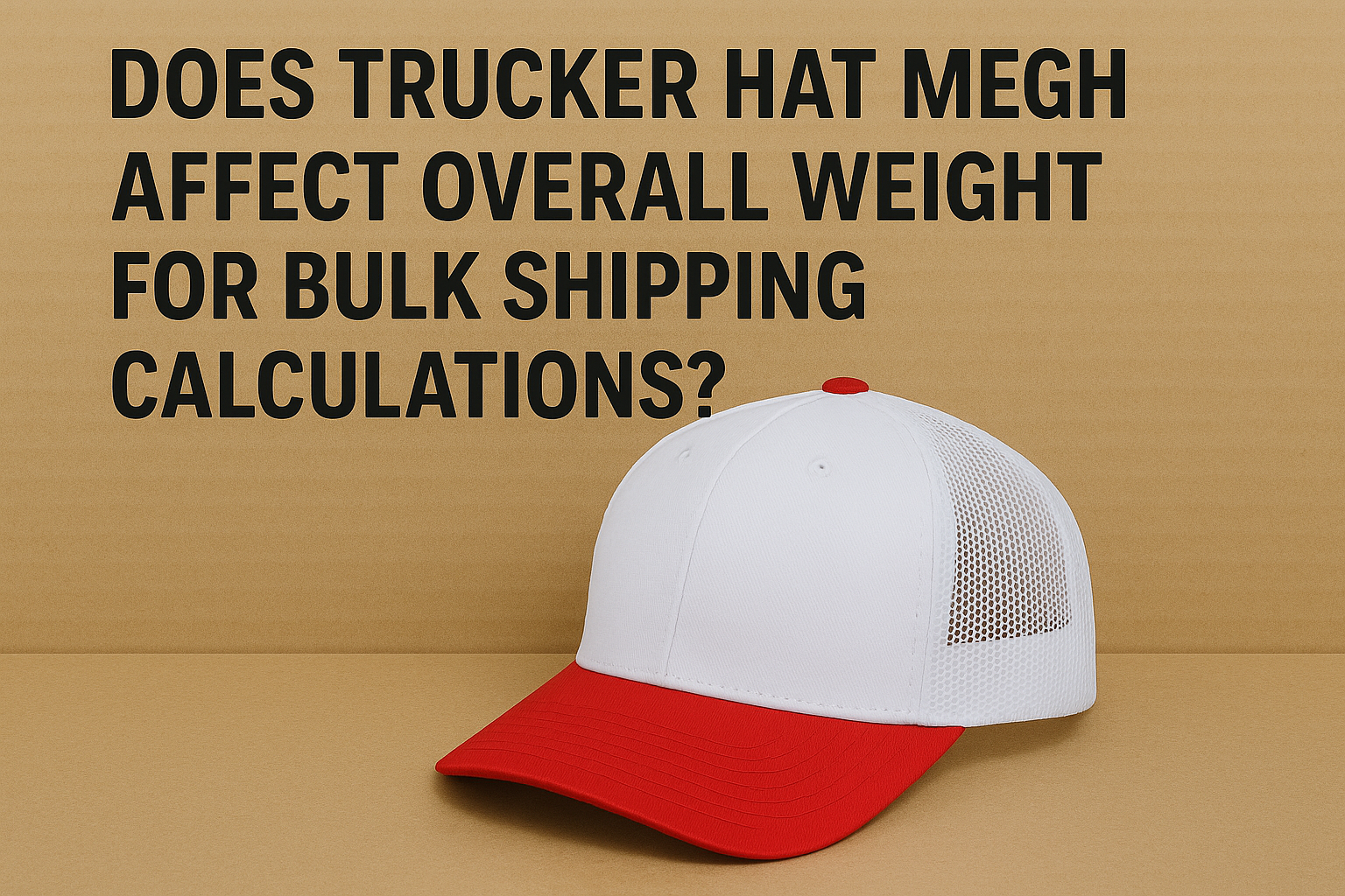 Does Trucker Hat Mesh Affect Overall Weight for Bulk Shipping Calculations?