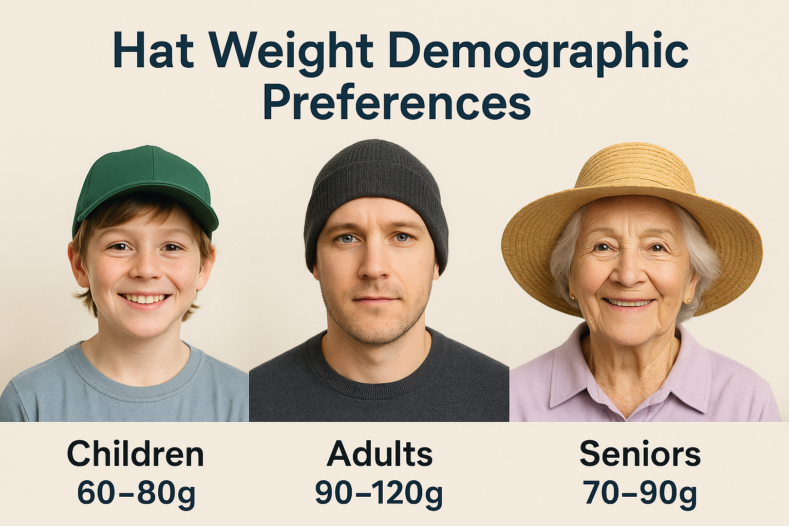 hat weight demographic preferences
