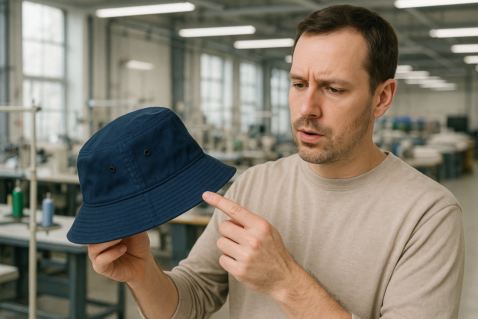 Hat inspection in factory