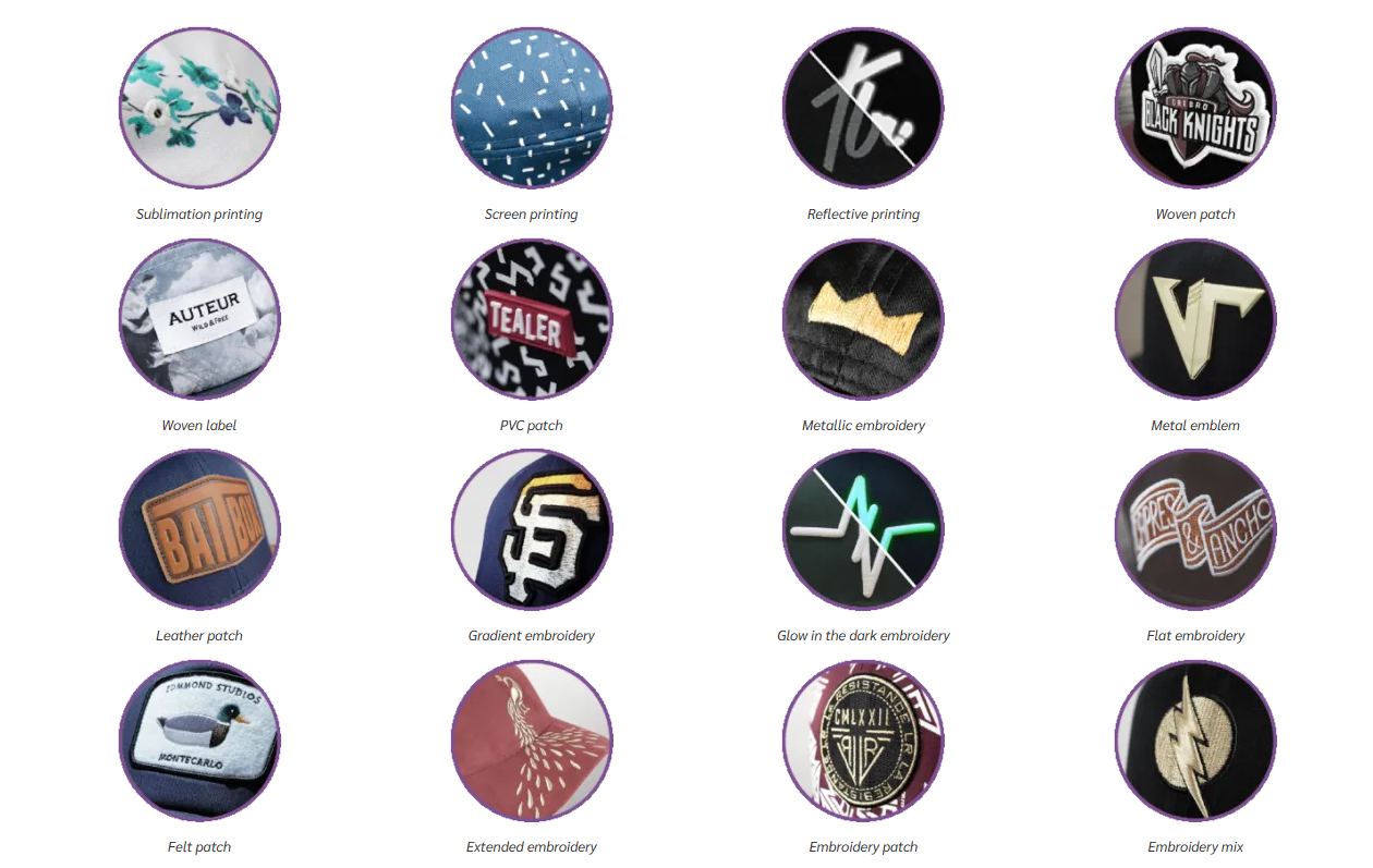 custom design baseball caps