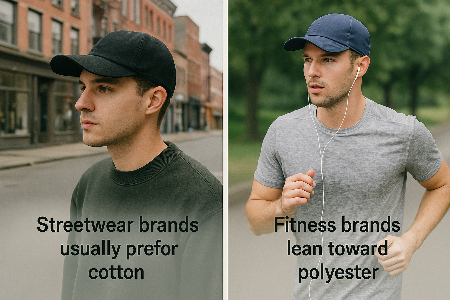 cotton vs polyester hat comfort