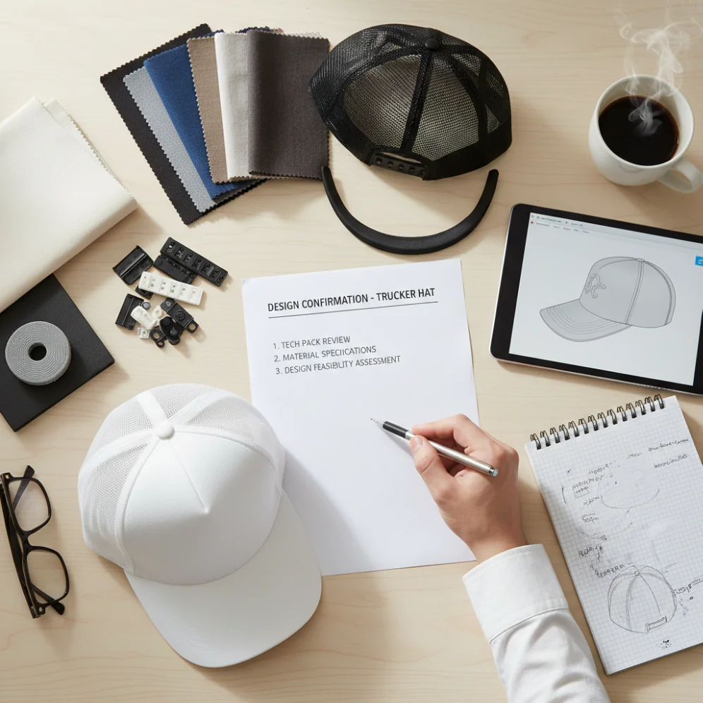 Design confirmation and tech pack review process