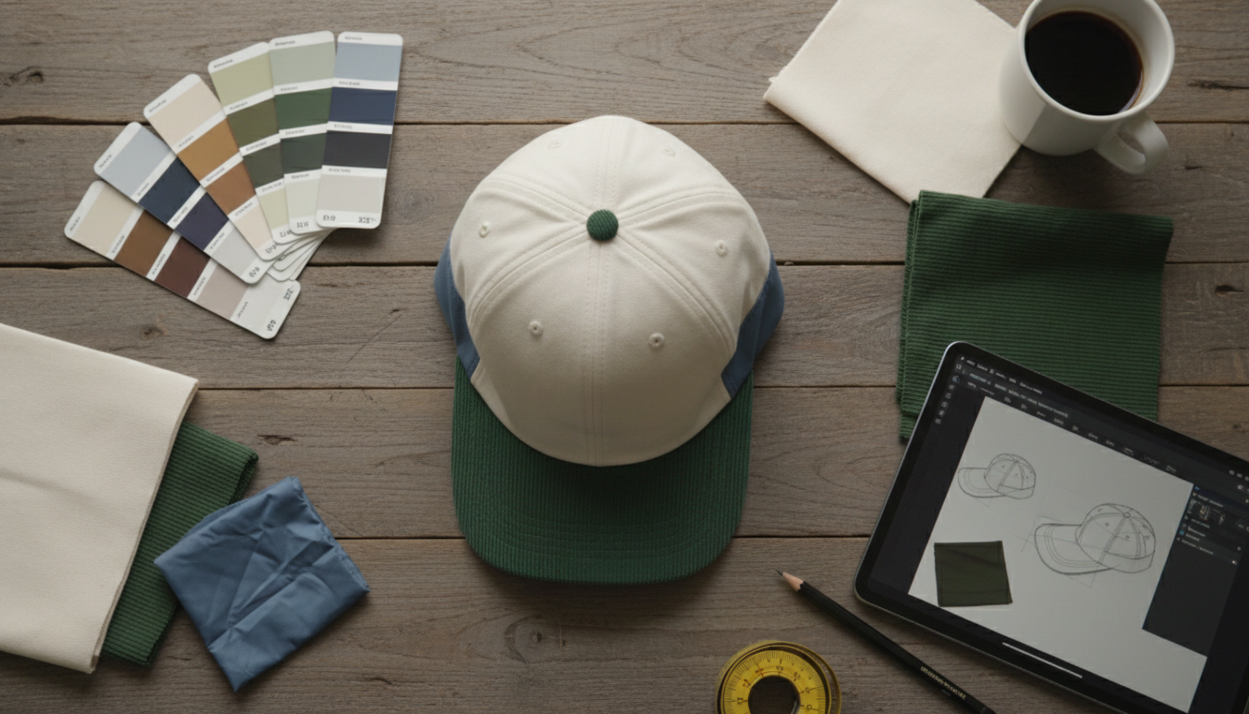 Custom headwear manufacturing process