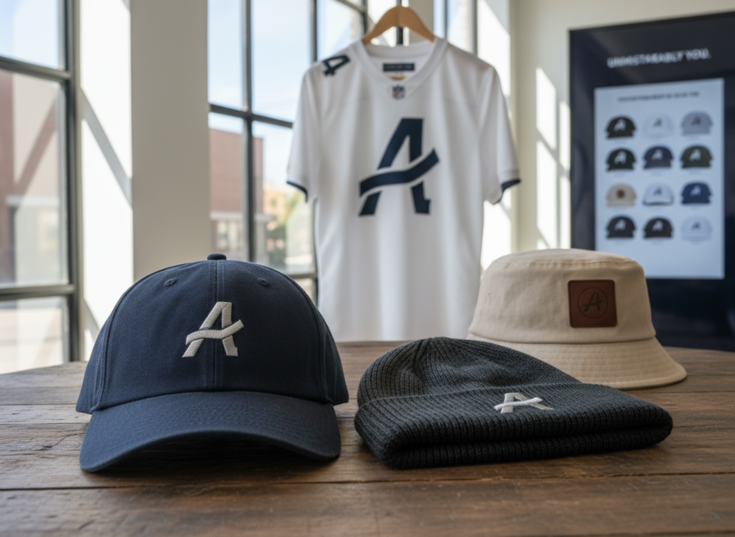 multi-style headwear branding