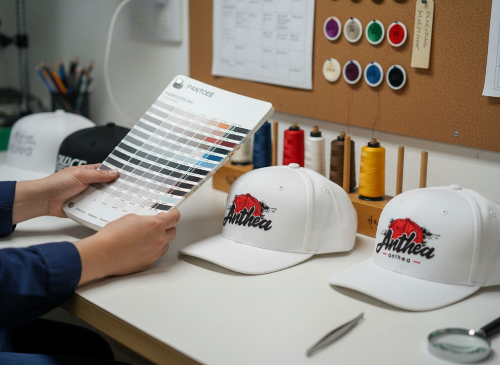 cap logo color matching guide