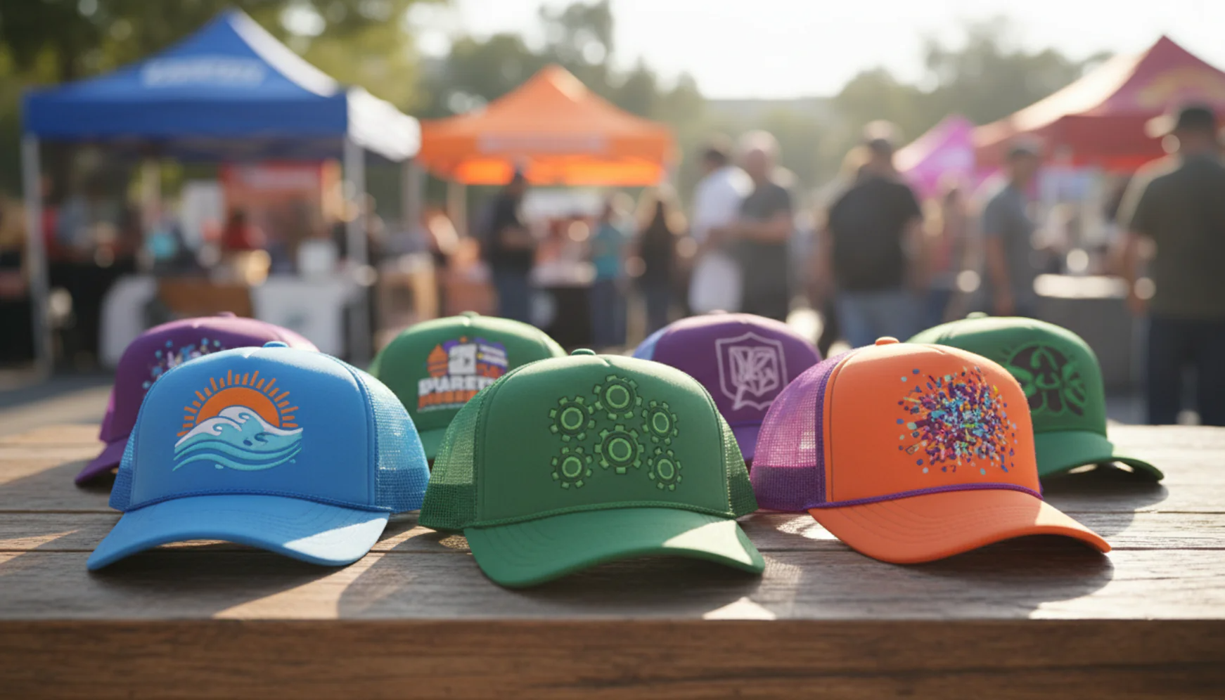 Event promotional trucker hats