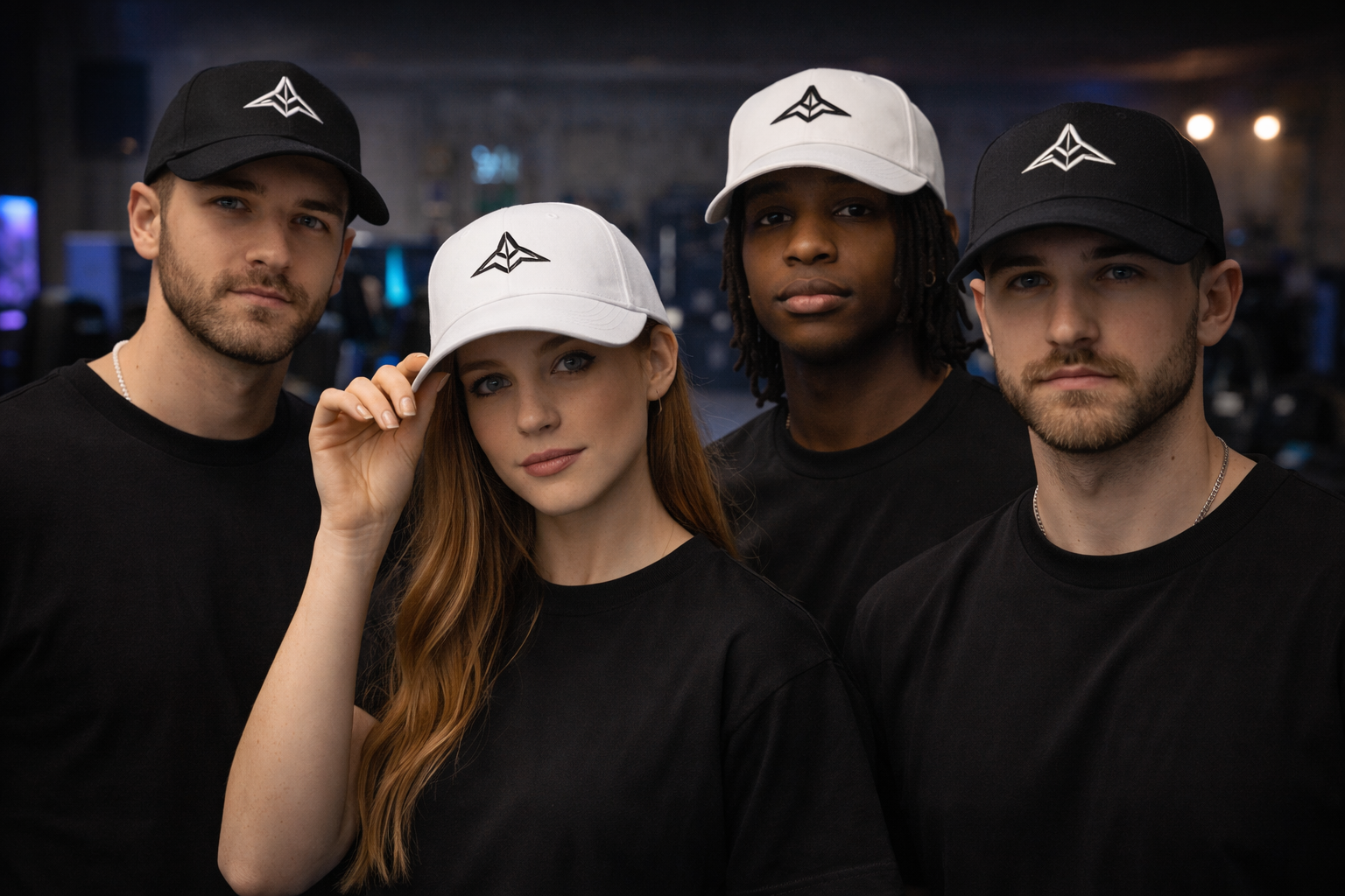 Gaming team custom caps
