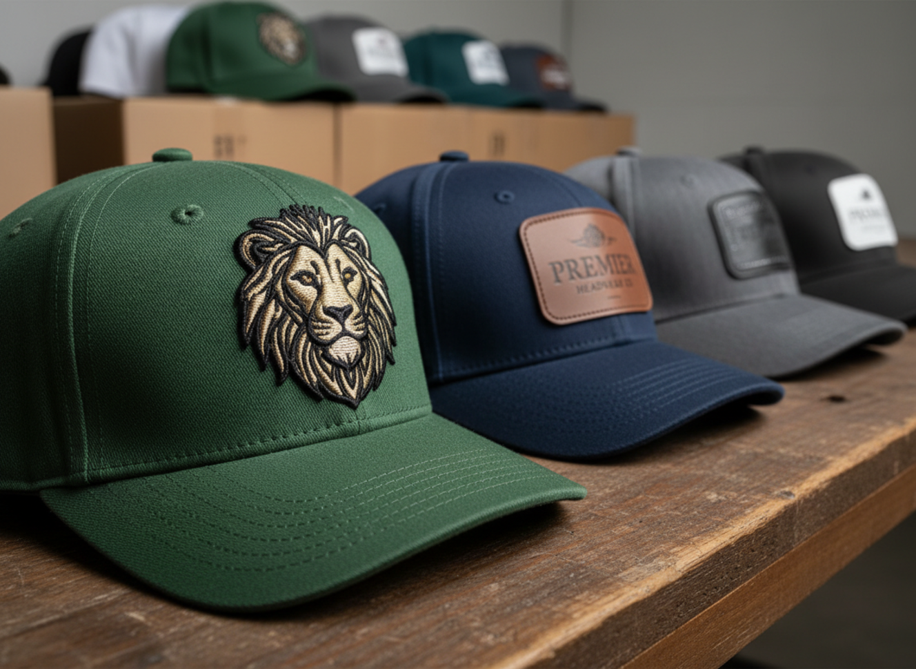 quality custom hat closeup