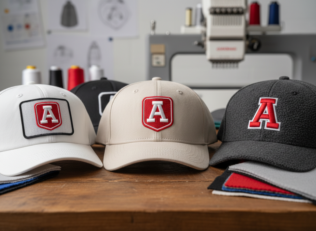 logo design hat materials