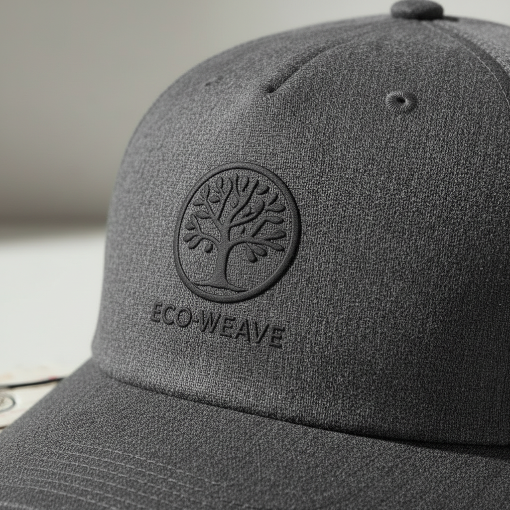 Recycled Fabric Cap detail