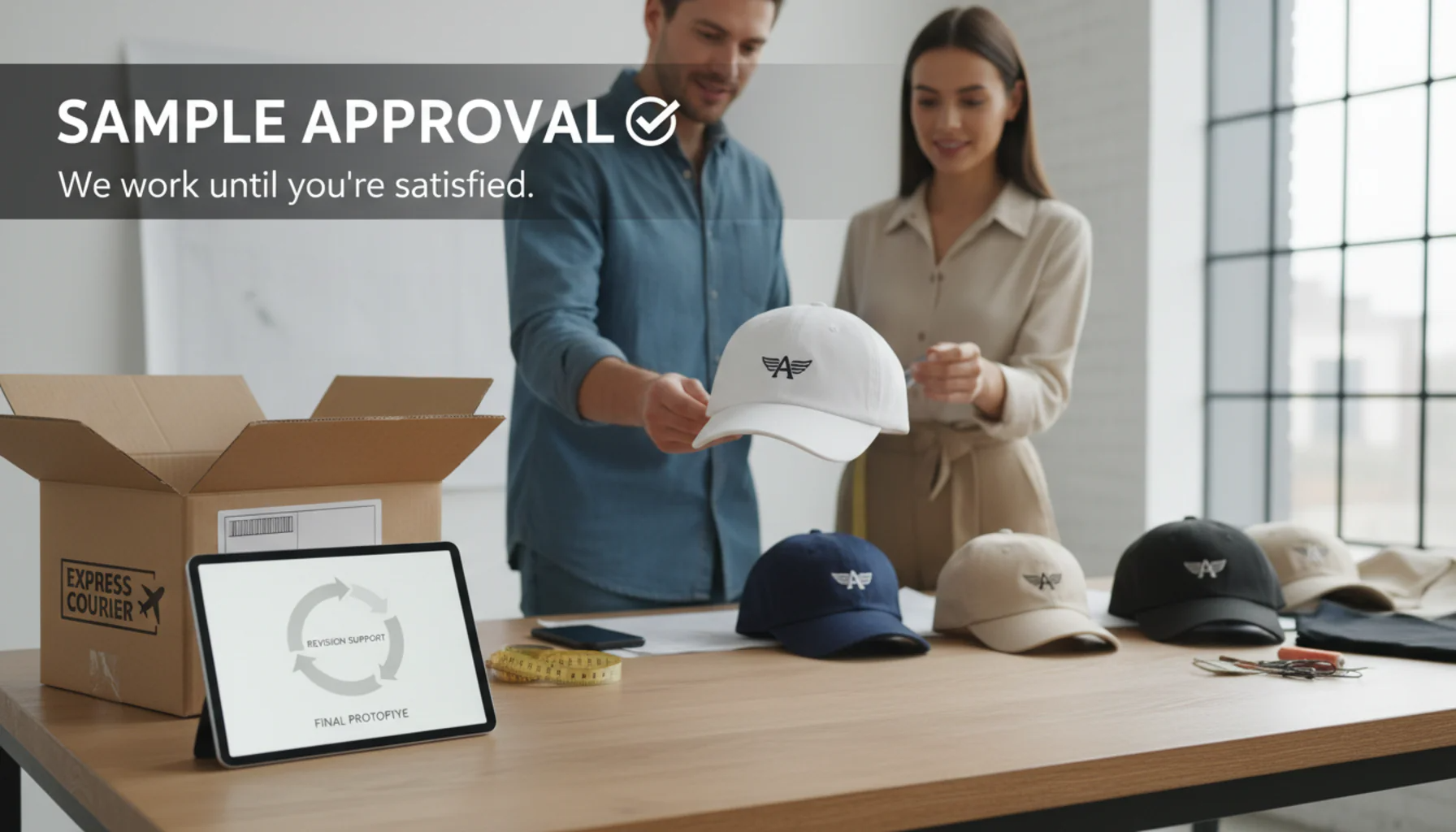 Sample packaging and approval process