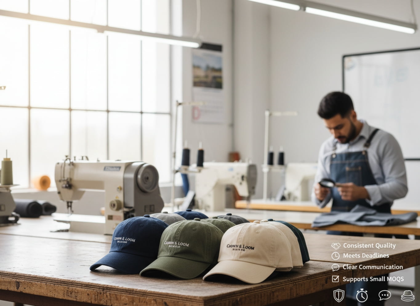 hat manufacturing partner evaluation