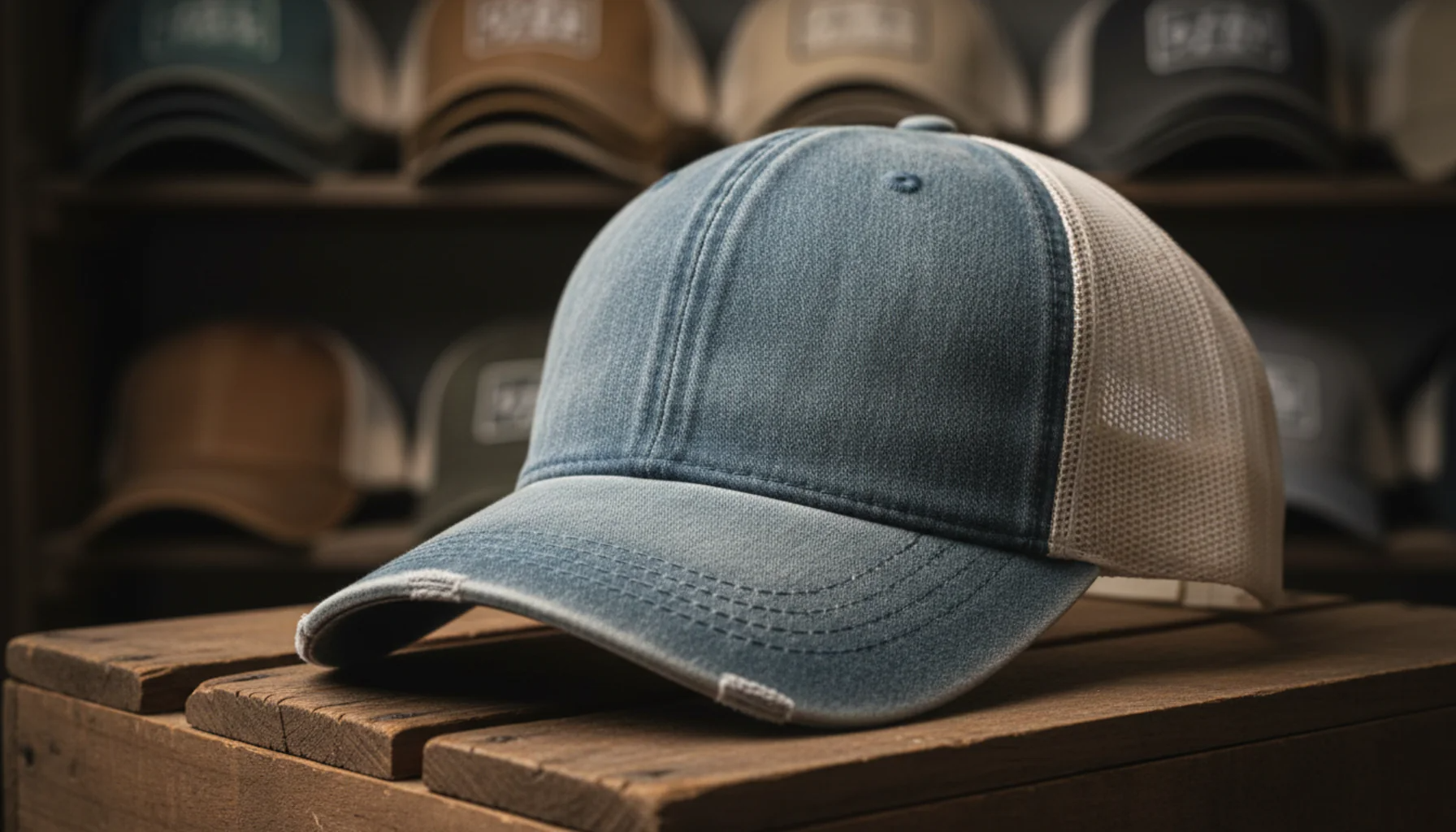 Vintage style trucker hat