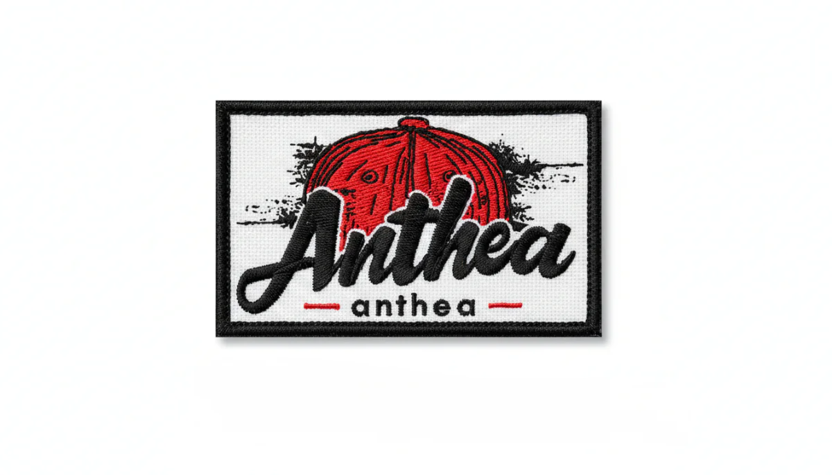 Woven label and private label tag showing thread weave detail and brand integration