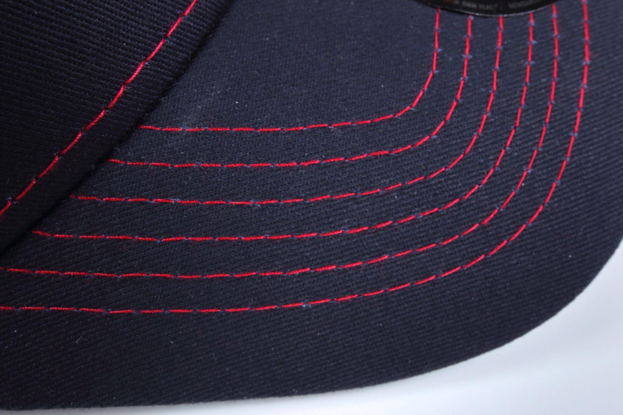 Bucket hat downward brim structure detail