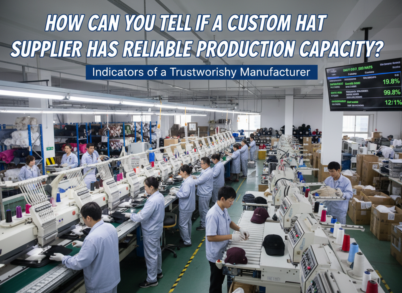 How Can You Tell if a Custom Hat Supplier Has Reliable Production Capacity?