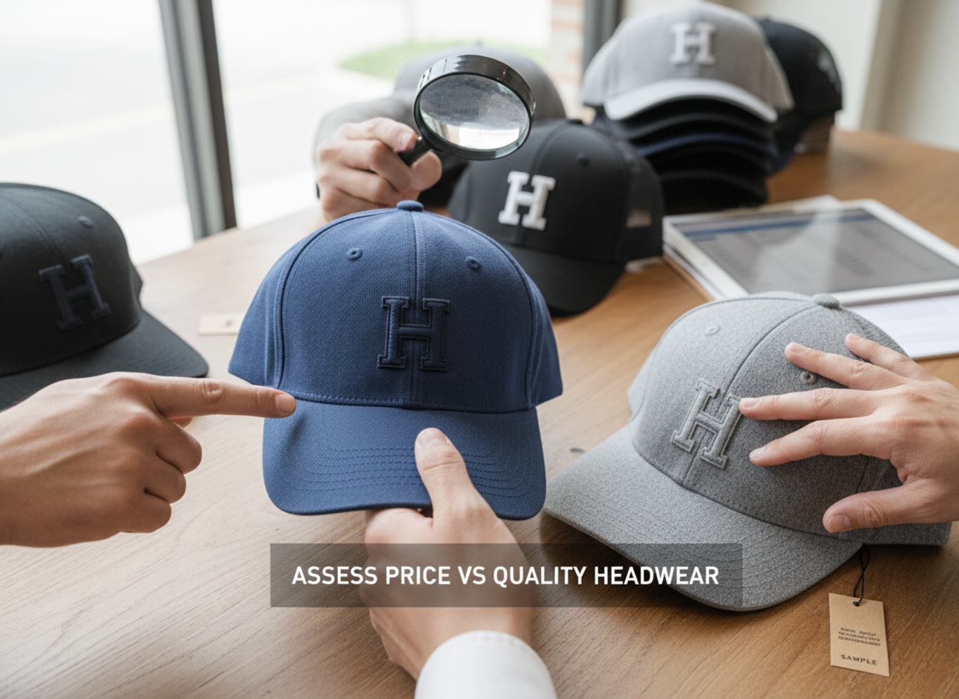 assess price vs quality headwear