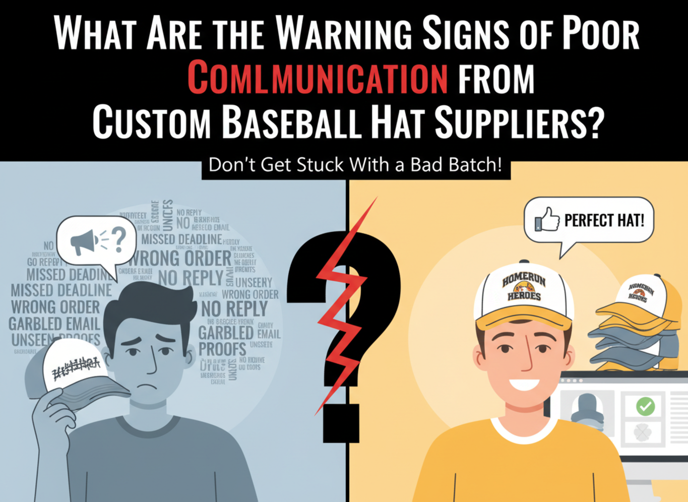 What Are the Warning Signs of Poor Communication from Custom Hat Suppliers?