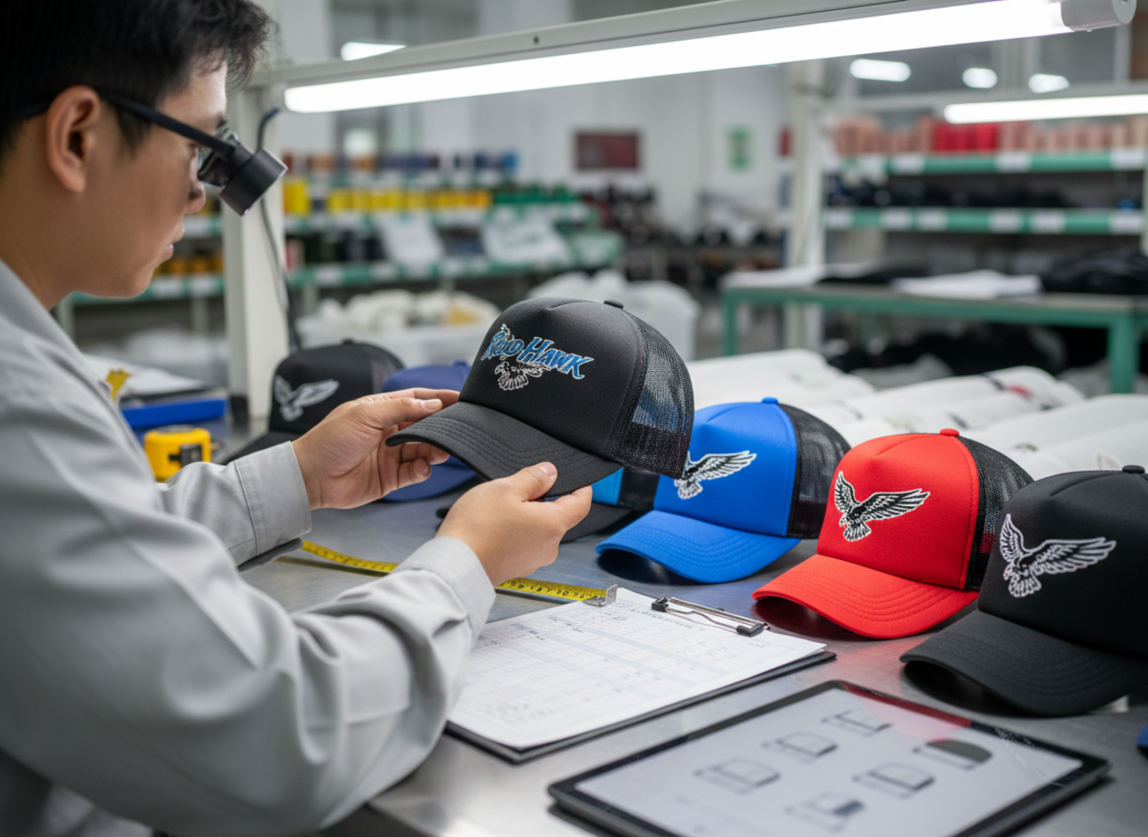 checking hat sample quality