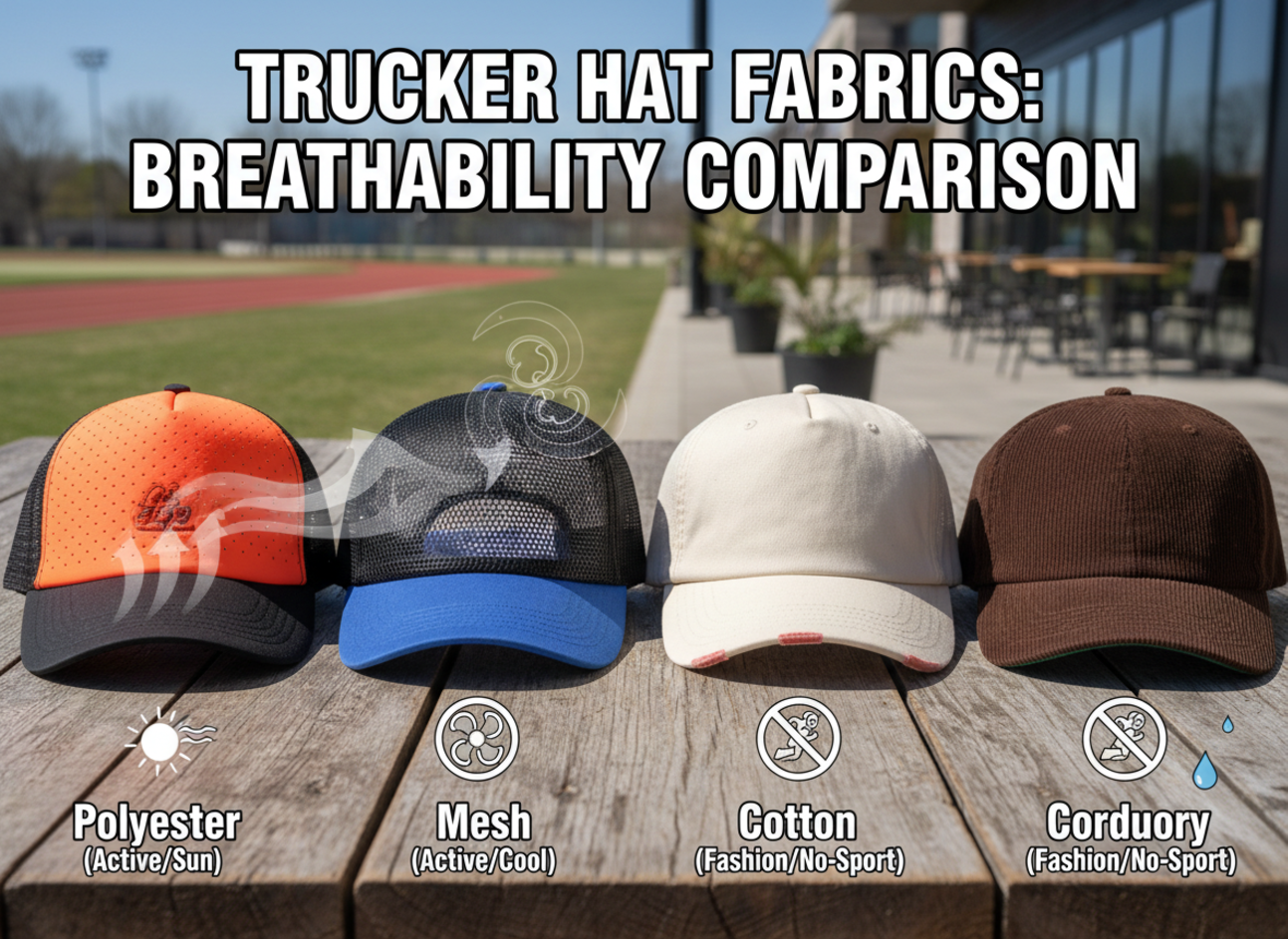 Comparison of different hat fabrics