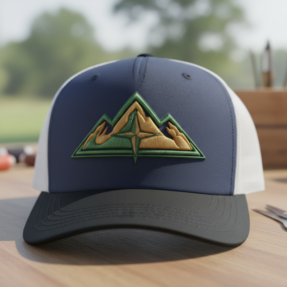 Custom embroidered trucker hat