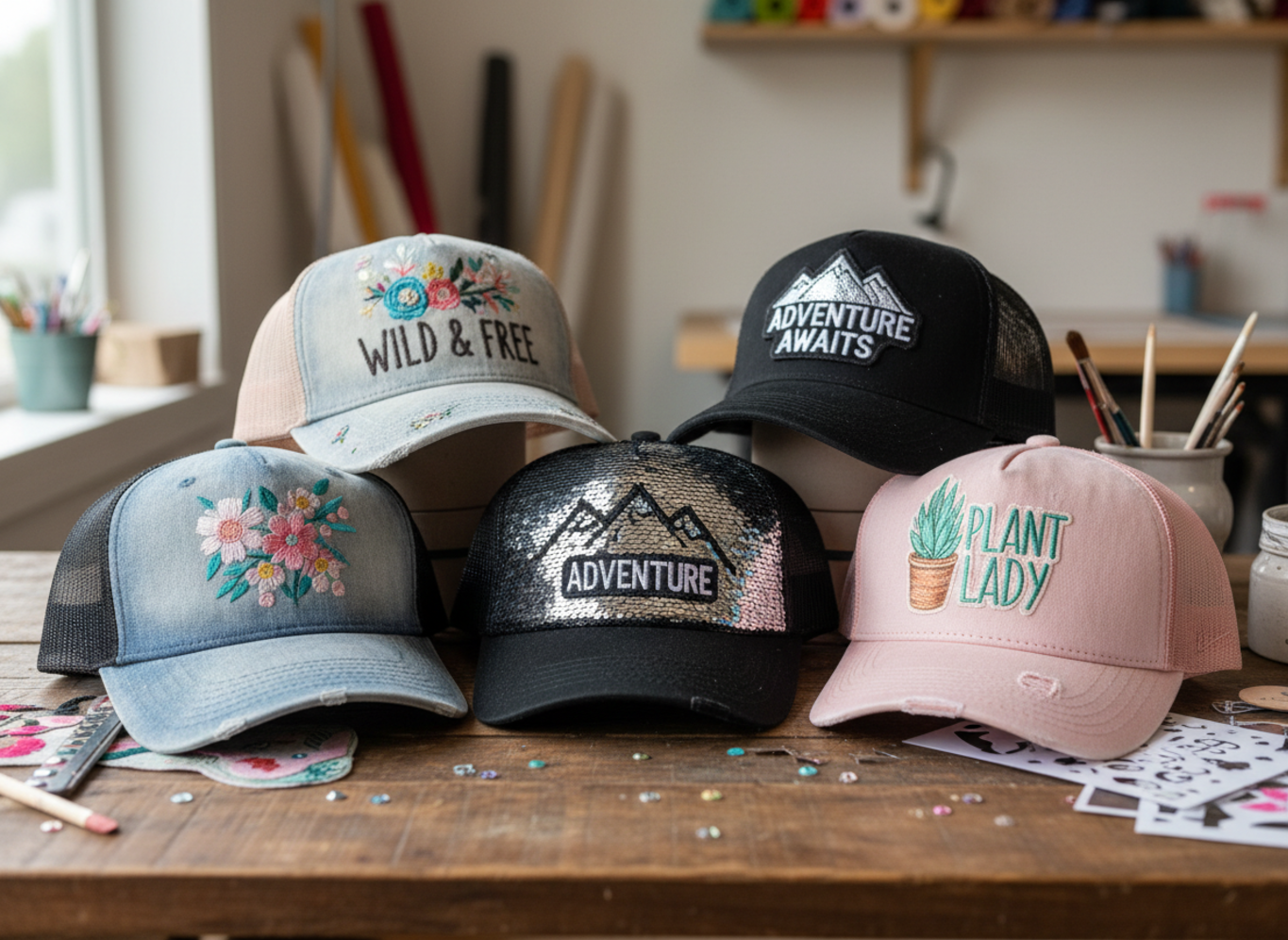 customization options for trucker hats