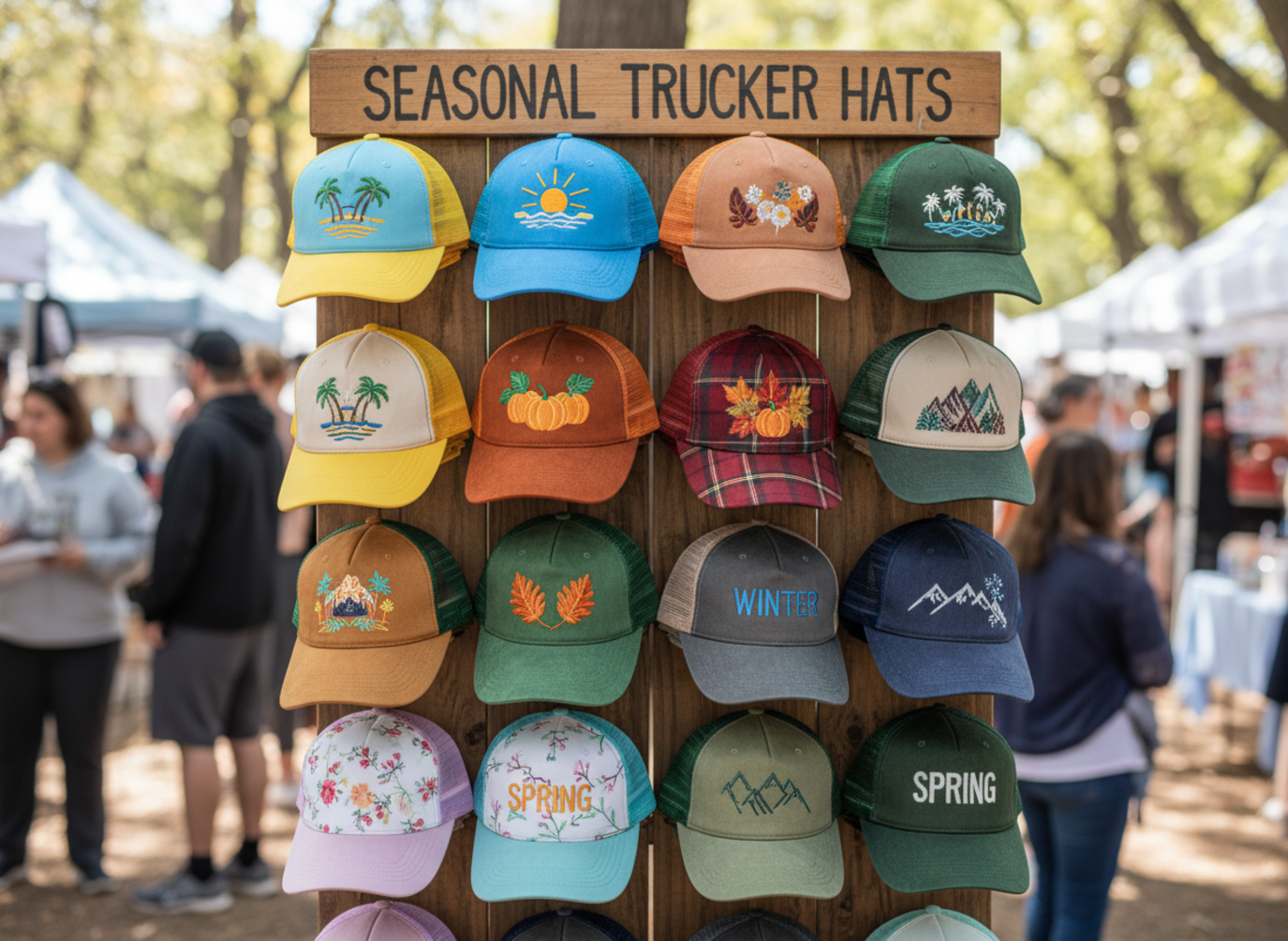 seasonal trucker hat collections