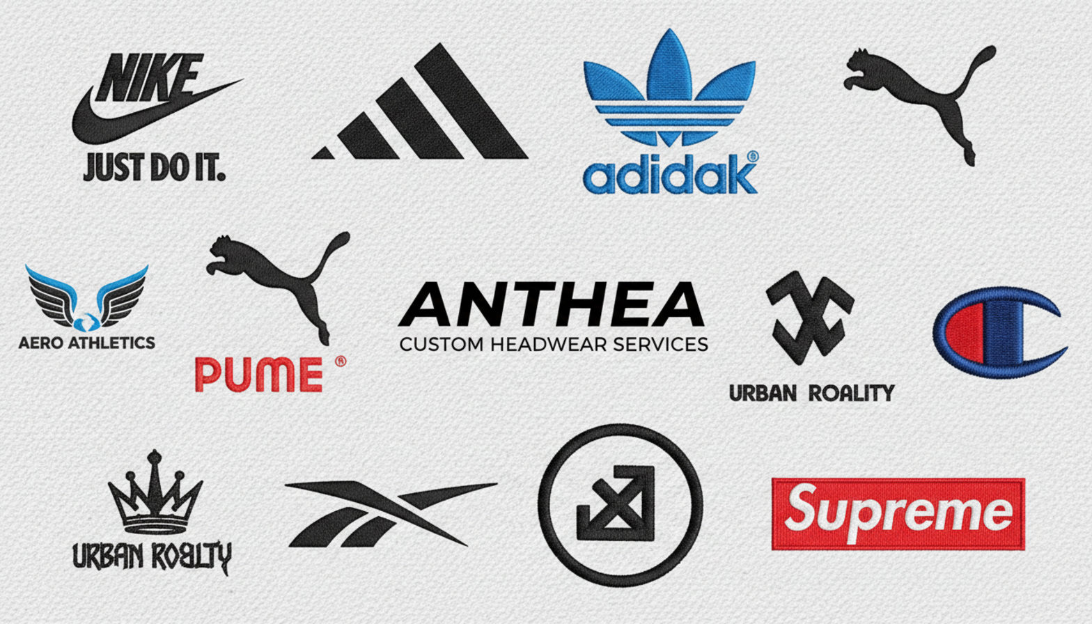 Successful brands using Anthea custom headwear services