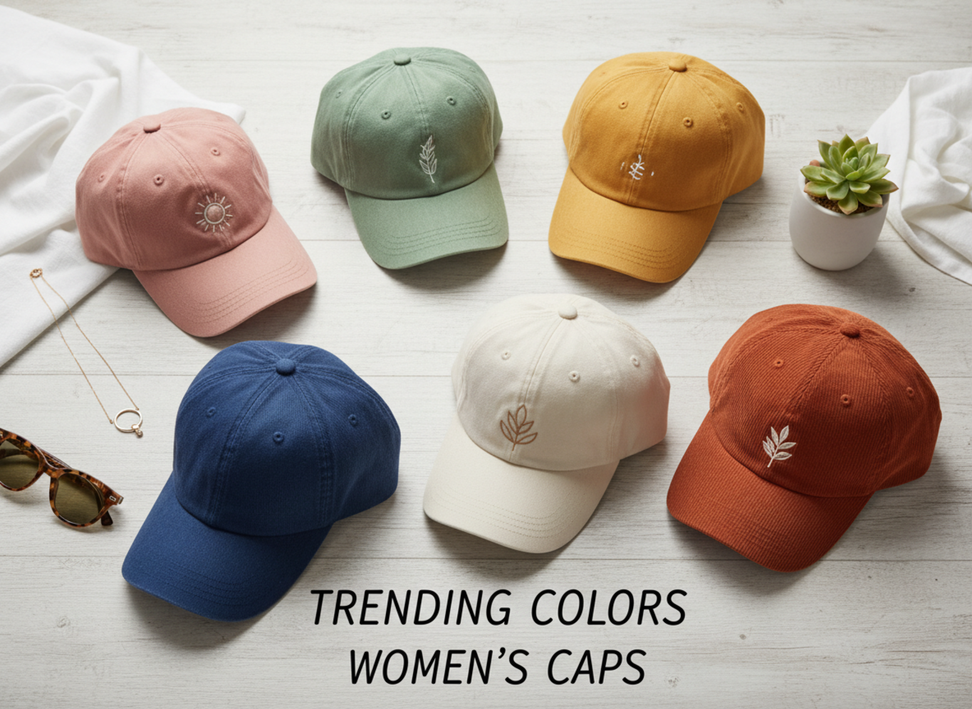 trending colors for women's caps