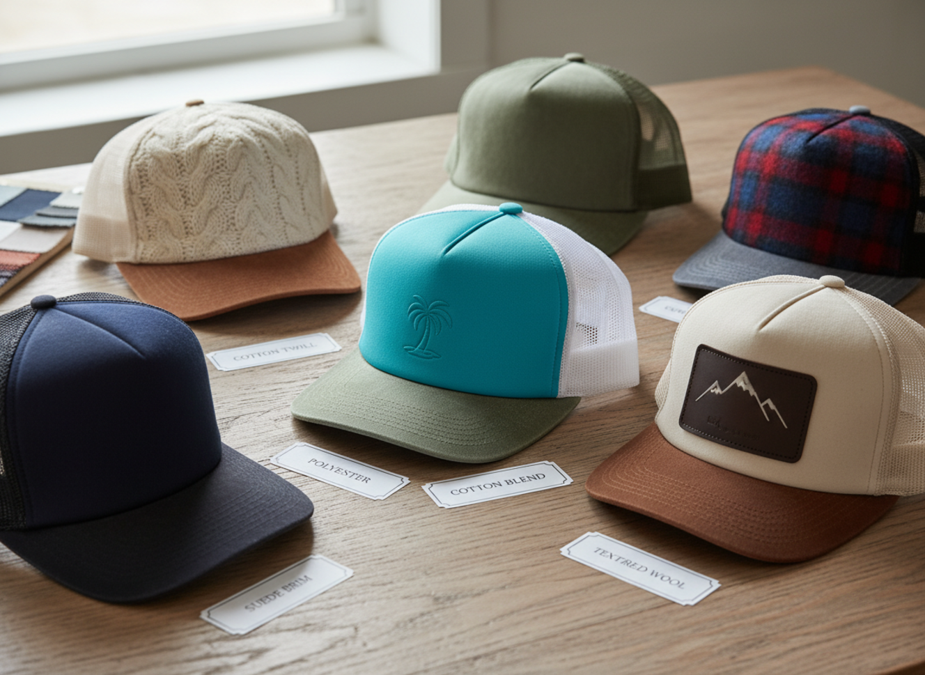 women's trucker hat fabric selection guide