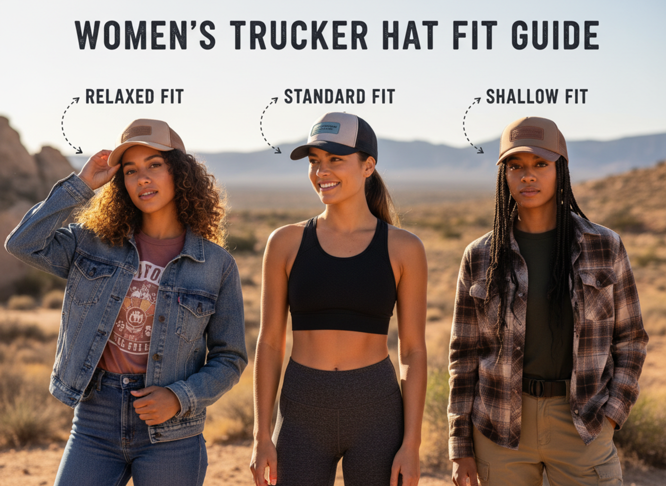 women's trucker hat fit guide