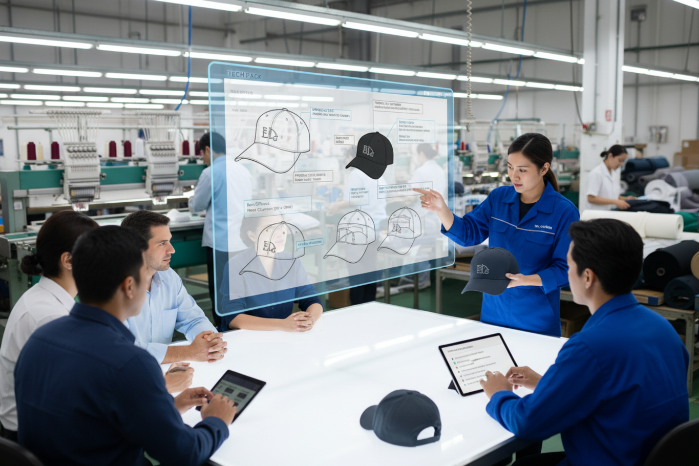 preventing hat manufacturing mistakes with tech packs