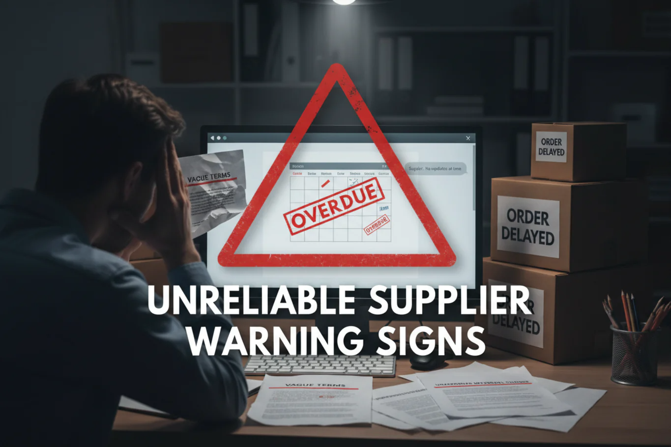 unreliable supplier warning signs