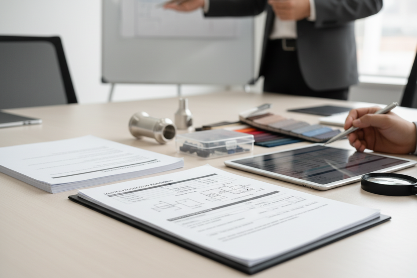 list of key components for manufacturing contract