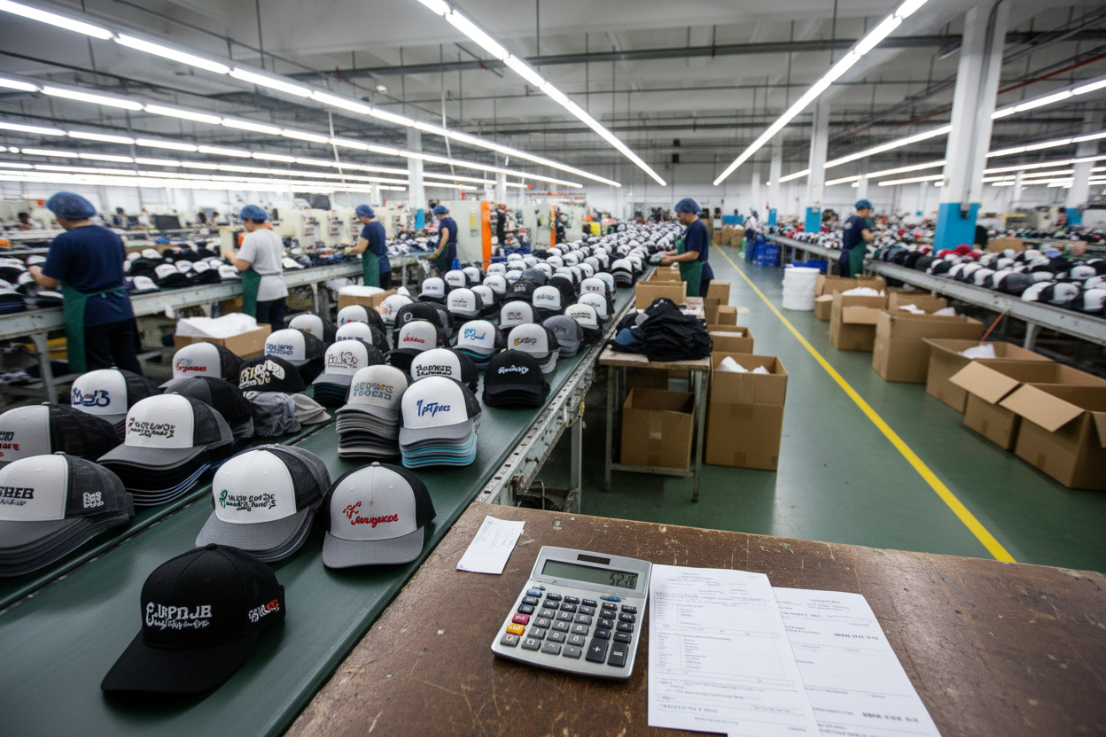 custom hat minimum order quantity cost impact