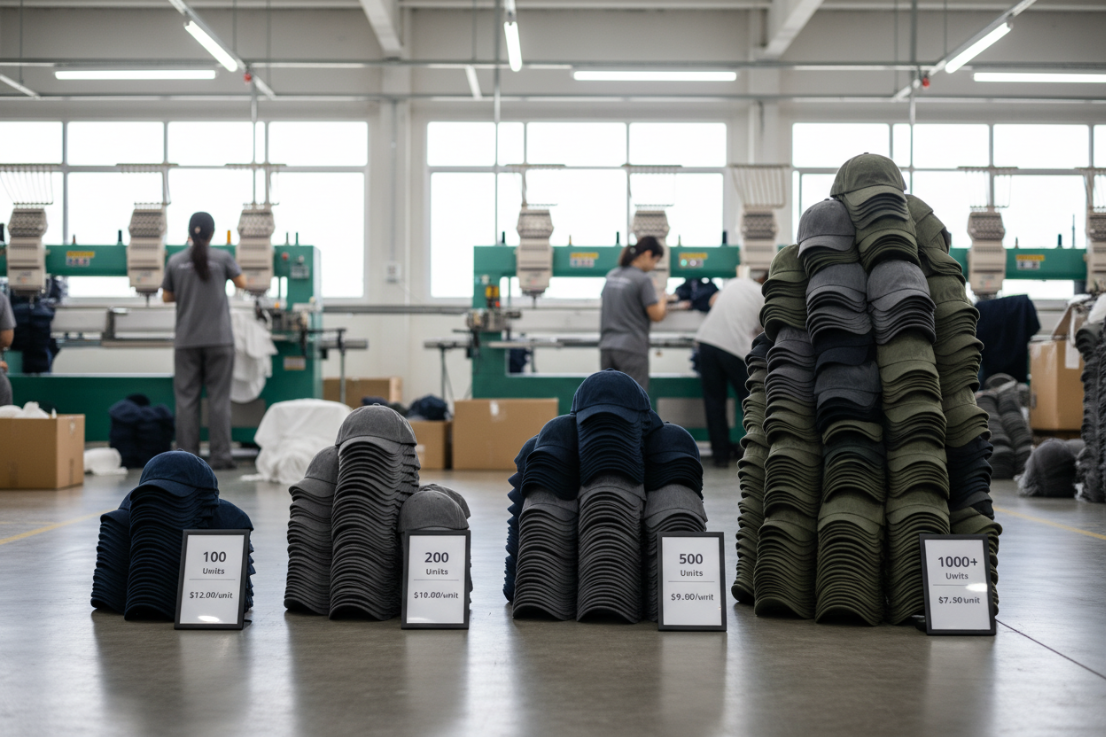 factory price breaks custom hats