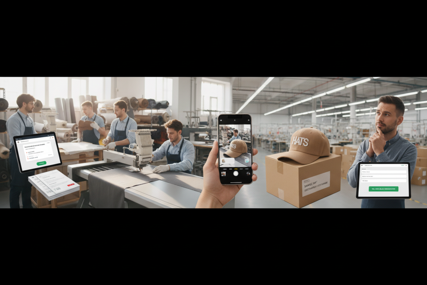 hat manufacturing process flow