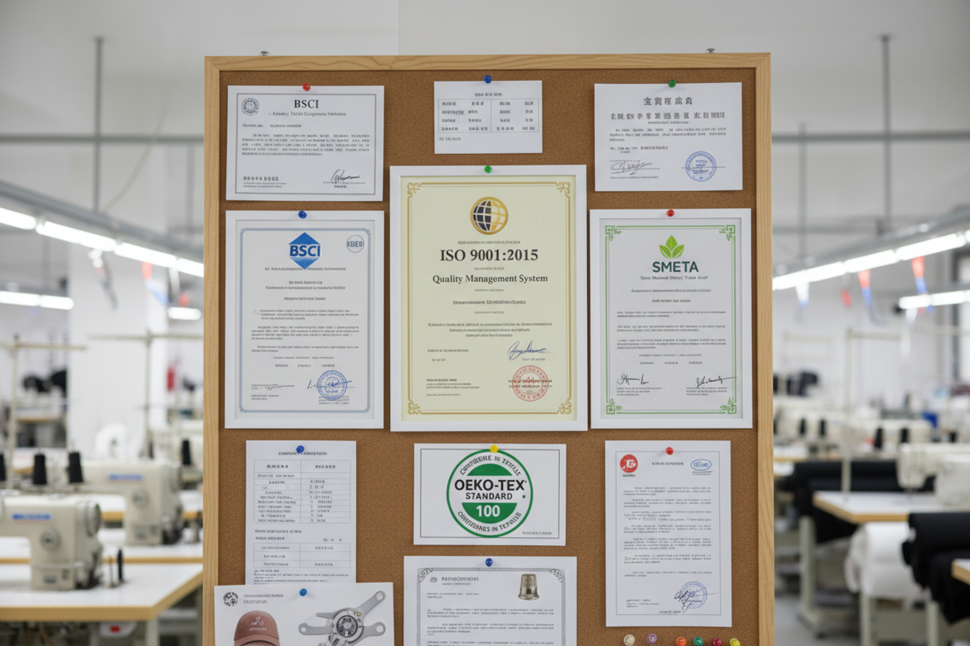 Hat Factory Certifications factory certifications for hat manufacturing