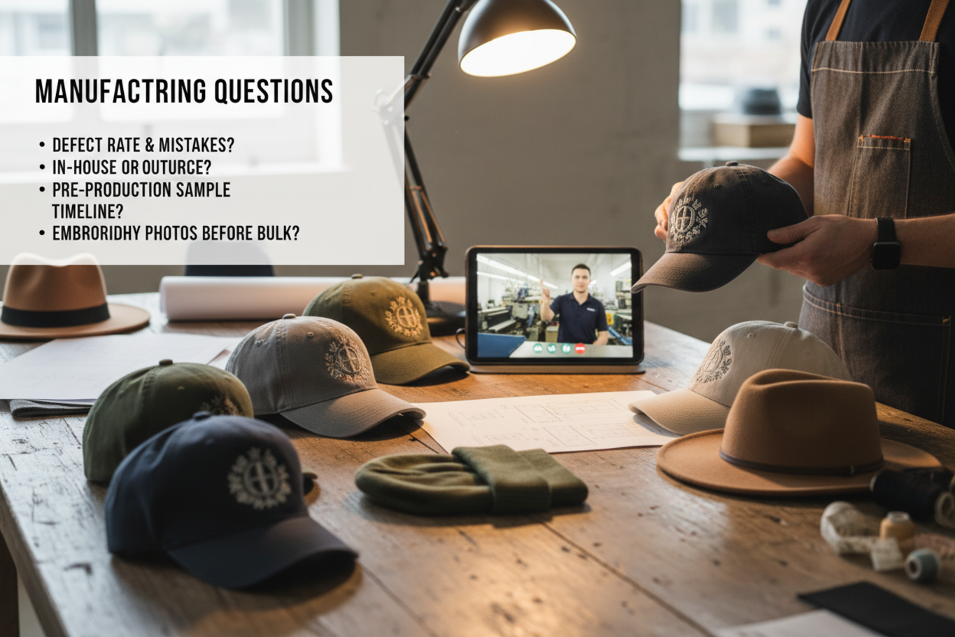 questions to ask hat manufacturers
