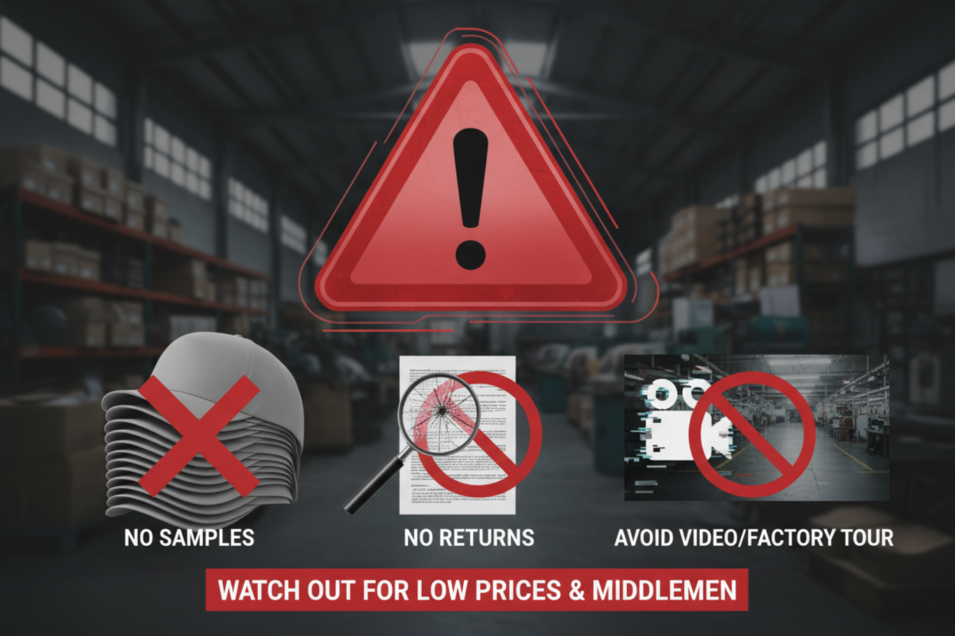 red flags of unreliable hat manufacturers