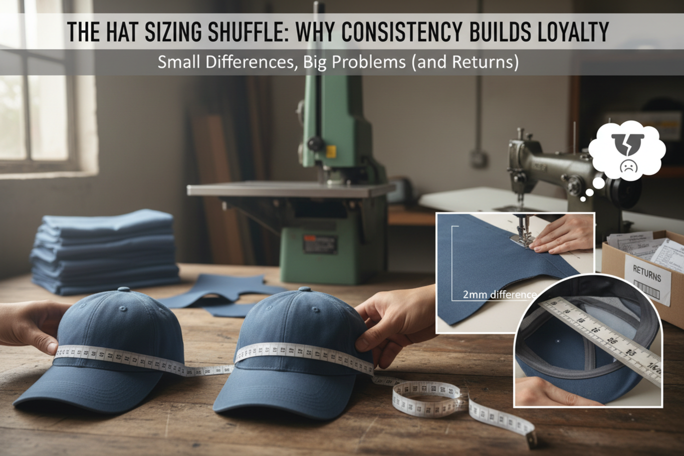 Measuring hat size circumference