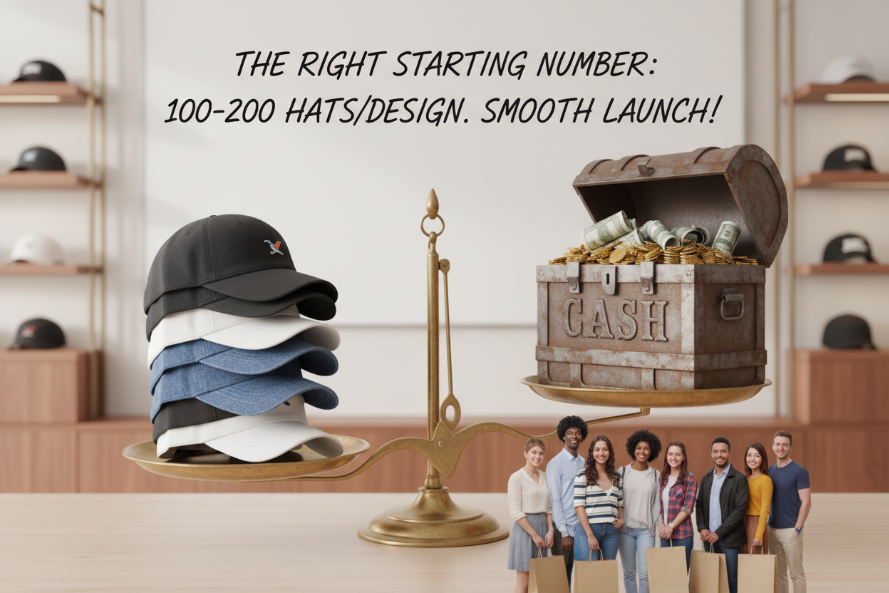 minimum inventory for new hat brand