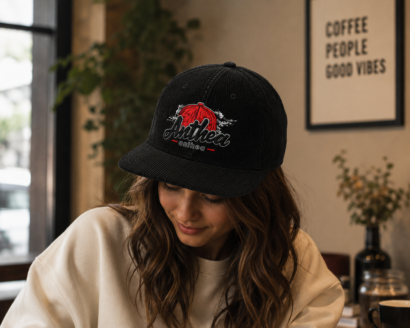 Classic Corduroy premium vintage cap - worn lifestyle view