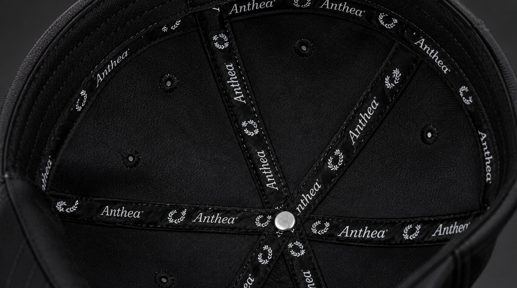 Anthea premium sweatband with custom brand label and soft moisture-wicking fabric