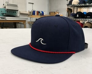 Snapback Flat Bill Rope Hat