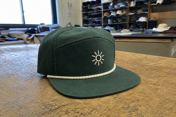 5 Panel Flat Bill Rope Hat - Custom OEM